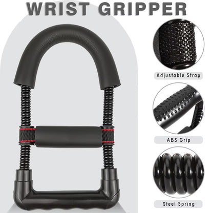 Adjustable Forearm and Wrist Strength Trainer Grip Exercise Equipment Compact Portable Fitness Gear for Arm Muscle Building