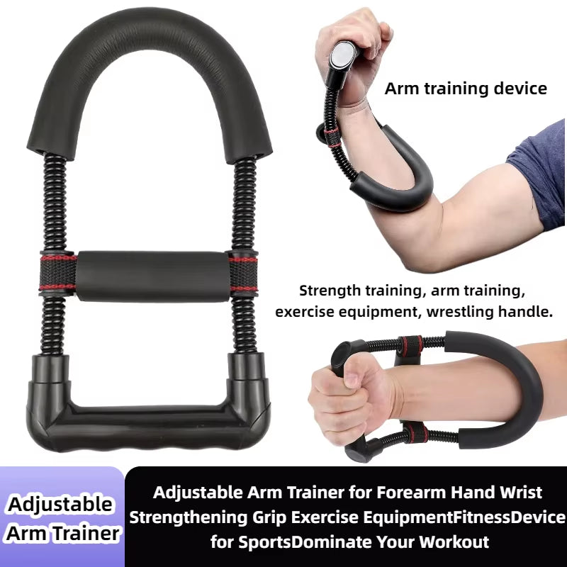 Adjustable Forearm and Wrist Strength Trainer Grip Exercise Equipment Compact Portable Fitness Gear for Arm Muscle Building