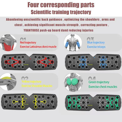 Push-Up Board for Men and Women Multifunctional Detachable Push-Up Bar for Strength Training Portable Home Gym Exercise Equipment Fitness Level